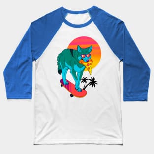 Retrowave Coyote Baseball T-Shirt